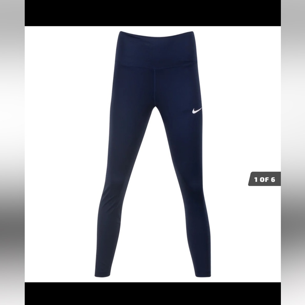 Brand new Nike women dri-fit dark navy pants with back zipper